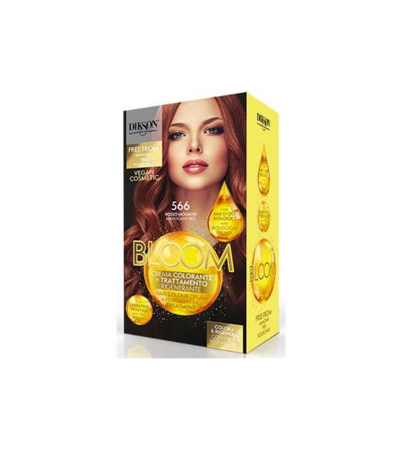 DIKSON BLOOM CREMA COLORANTE SENZA AMMONIACA 566 - ROSSO MOGANO