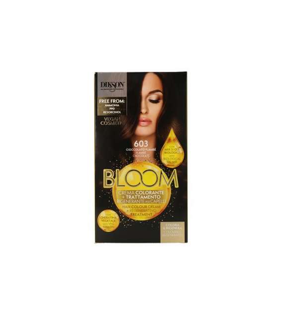 DIKSON BLOOM CREMA COLORANTE SENZA AMMONIACA 603 - CIOCCOLATO FLAMBE'