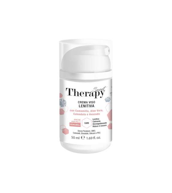 CREMA LENITIVA IDRATANTE Calmante Viso THERAPY CARE Pelli Sensibili 50 ml