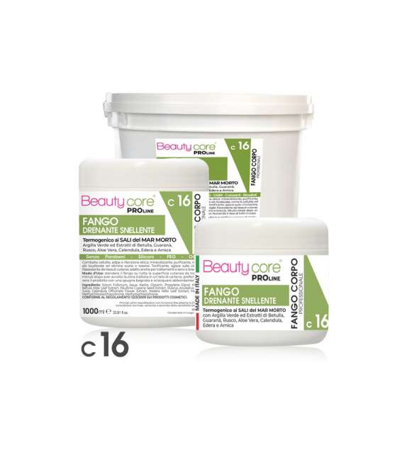 C16 FANGO SNELLENTE Drenante SALI DEL MAR MORTO BEAUTYCORE - Scegli