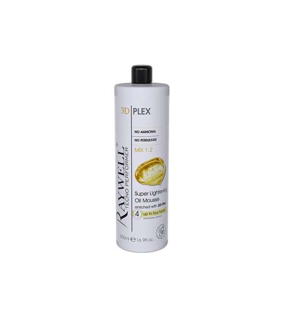 DECOLORANTE SENZA AMMONIACA olio-mousse- flacone 500ml RAYWELL