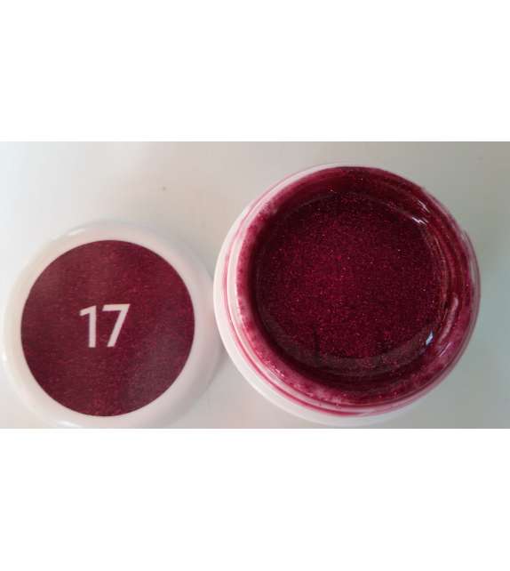 GEL COLOR GLITTER UV/LED - 17- BORDEAUX 5ML