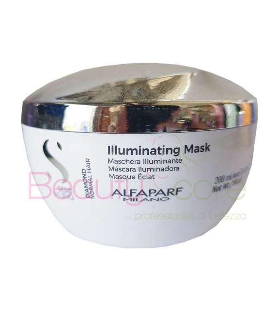 ALFAPARF MASCHERA ILLUMINANTE PER CAPELLI NORMALI SEMI DI LINO DIAMOND 200 ML