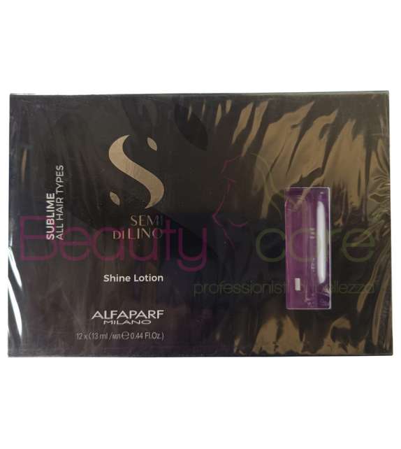 ALFAPARF SHINE LOTION Trattamento Perfezionatore SEMI DI LINO SUBLIME - 12x13 ML