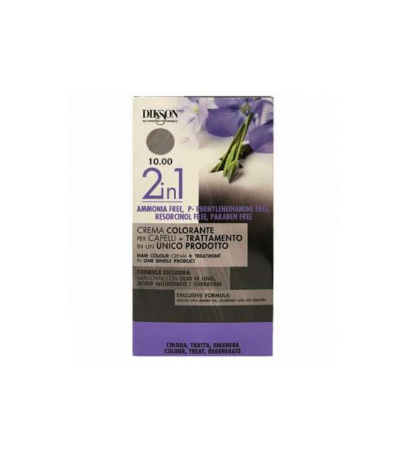 10.00 BIONDO EXTRA CHIARO - CREMA COLORANTE  2 IN 1 DIKSON