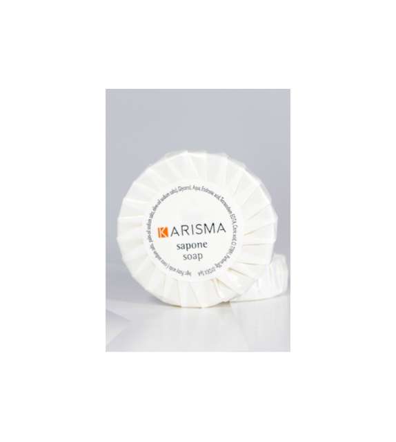 SAPONETTA TONDA PLISSETTATA "KARISMA" 20GR (CART. 250 PZ)