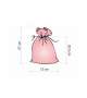 SACCHETTO DI ORGANZA 13x27 CM - BORDEAUX (conf 10 pz) - misura 4