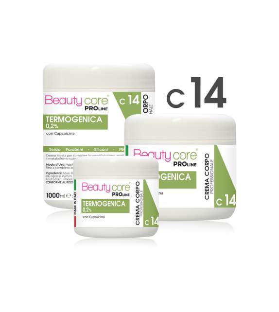 C14 CREMA CORPO TERMOGENICA 0,2%  BEAUTYCORE - Scegli