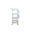 CARRELLO PORTA OGGETTI 4 RIPIANI BIANCO