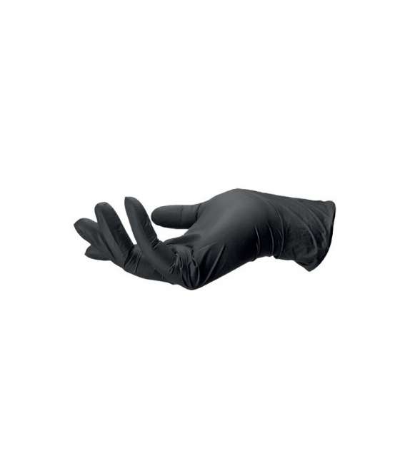 GUANTI IN LATTICE NERI NON TALCATI -MEDICLEAN (100 pz) - Scegli misura