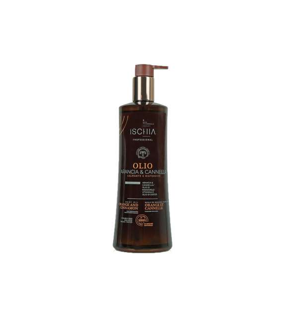 ISCHIA OLIO DA MASSAGGIO ARANCIA E CANNELLA 500 ML - Calmante e Distensivo