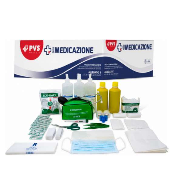Ricarica KIT PRONTO SOCCORSO DM 388 ALLEGATO 1 CON Sfigmomanometro (3+ addetti)