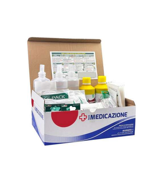 Ricarica KIT PRONTO SOCCORSO DM388 ALLEGATO 1 SENZA Sfigmomanometro (3+ addetti)