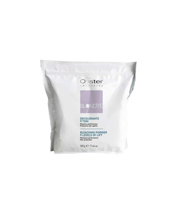 Decolorante Antigiallo Viola  fino a 9 toni BLONDYE OYSTER - 500 gr busta
