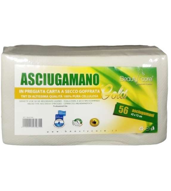 ASCIUGAMANI piegati 42X72 in CARTA A SECCO GOFFRATA Gold (56 Pz)- 1 conf GRANDI