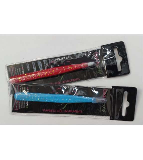 PINZETTA PROFESSIONALE COLORATA Glitterata Beautycore - Scegli il Colore