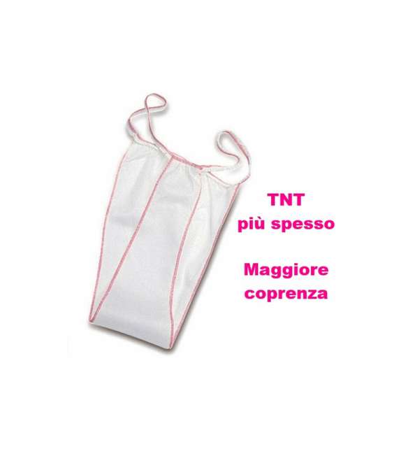 DONNA - TANGA in TNT alta grammatura MONOUSO imbustati sing. (100 pz)