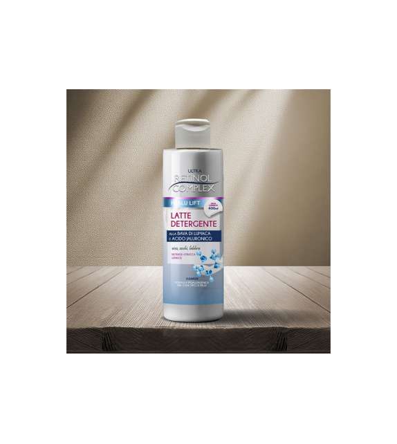 RETINOL LATTE DETERGENTE 400ml  alla bava di lumaca e acido ialuronico 400ml