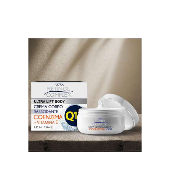RETINOL CREMA CORPO RASSODANTE COENZIMA Q10 e VITAMINA E 250ml