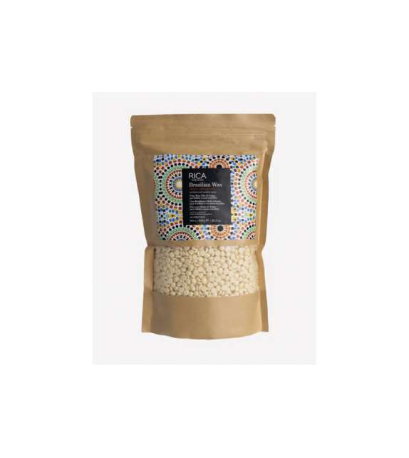 CERA in PERLE BRAZILIAN Senza Strisce -ARGAN - RICA  - busta 800gr