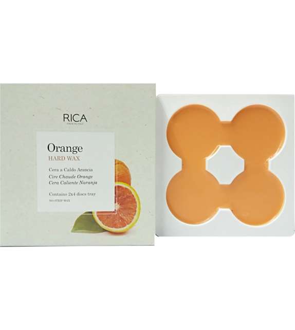 CERA LIPO RICA 2x500gr Confezione 8 DISCHI - Arancia