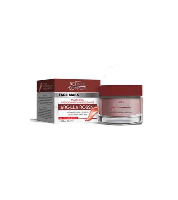 RETINOL COMPLEX  Maschera Viso - Rassodante Idratante ARGILLA ROSSA 50ml