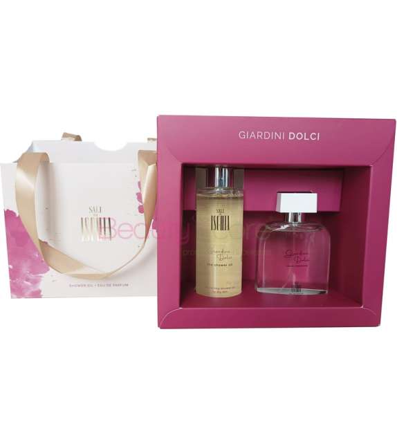 BOX REGALO ISCHIA Giardini Dolci PROFUMO EDP 100ml + Olio Doccia 200ml - DONNA
