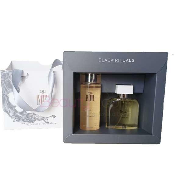 BOX REGALO ISCHIA Black Rituals PROFUMO EDP 100ml + Olio Doccia 200ml - UOMO