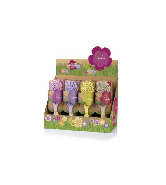 SPAZZOLA SCIOGLINODO BIODEGRADABILE PETALOSA VARI COLORI - LABOR - 1 PZ