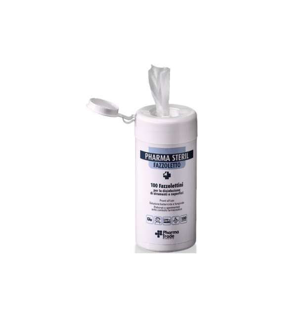 PHARMASTERIL 100 FAZZOLETTI DISINFETTANTI Pharmatrade in Barattolo