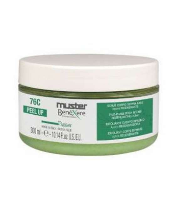76C SCRUB BIFASICO CORPO RIGENERANTE BENEXERE 300 ML - Verde
