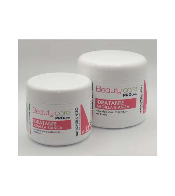V13 MASCHERA Viso IDRATANTE Argilla Bianca BEAUTYCORE PROLine - Scegli