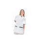 CAMICE IN POLICOTONE A COLLO COREANO (BIANCO) - S