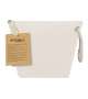 BEAUTY pochette in cotone con Cordoncino - Beige Naturale
