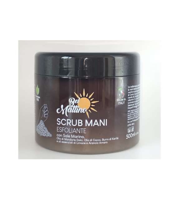 SCRUB MANI Esfoliante con Sale Marino 500 ml - BEL MATTINO