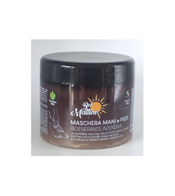 MASCHERA MANI e PIEDI rigenerante intensiva Vaso 500 ML - BEL MATTINO