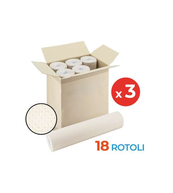 € 2,85/pz Lenzuolino Medico ECOLOGICO CELTEX h60x50 mt (18 Rotoli)