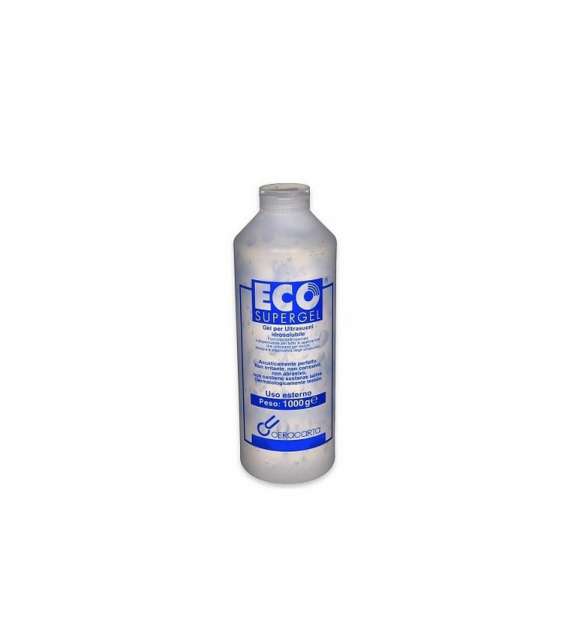 GEL CONDUTTORE per ultrasuoni idrosolubile Eco Supergel - flacone 1000 ml