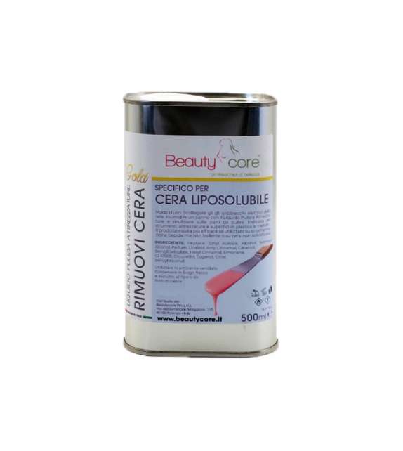 Liquido RIMUOVI CERA per cera Liposolubile BEAUTYCORE - 500 ML