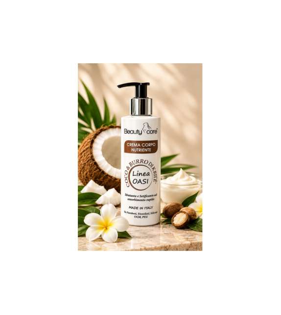 Crema Corpo NUTRIENTE Cocco e Burro di Karitè 200 ml - BEAUTYCORE