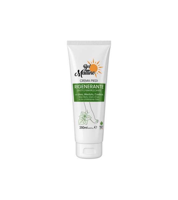 Crema Piedi RIGENERANTE Effetto Rinfrescante Tubo 250 ML - BEL MATTINO